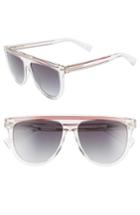 Women's Marc Jacobs 57mm Gradient Flat Top Sunglasses - Crystal