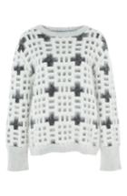 Women's Topshop Welsh Pattern Sweater - White