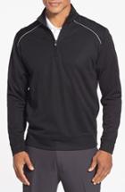 Men's Cutter & Buck 'ridge' Weathertec Wind & Water Resistant Pullover - Black (online Only)