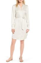 Women's Eileen Fisher Silk Shirtdress, Size - Ivory