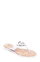 Women's Bernardo Footwear Matrix Flip Flop M - White