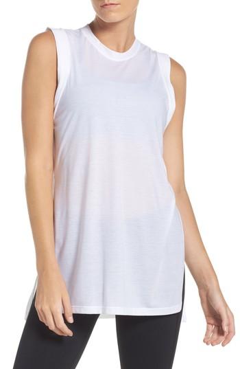 Women's Under Armour Breathe Tunic Tank - White