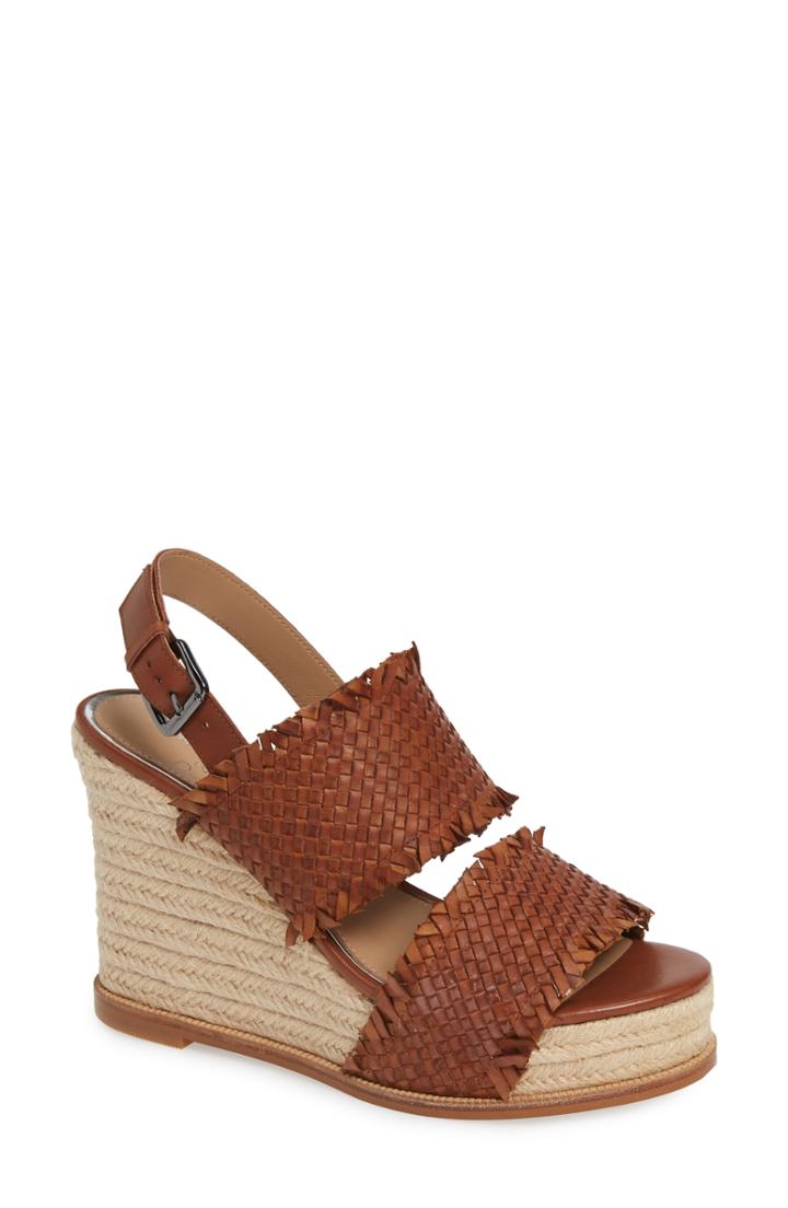 Women's Linea Paolo Elaine Espadrille Wedge Sandal M - Brown