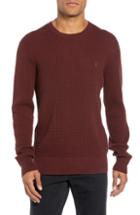 Men's Allsaints Wells Crewneck Slim Fit Sweater, Size - Red