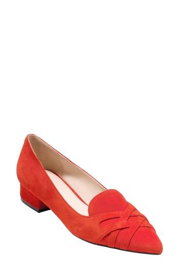 Women's Cole Haan Blakeli Flat .5 B - Red