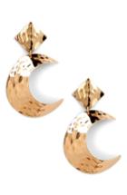 Women's Sole Society Lunar Statement Earrings