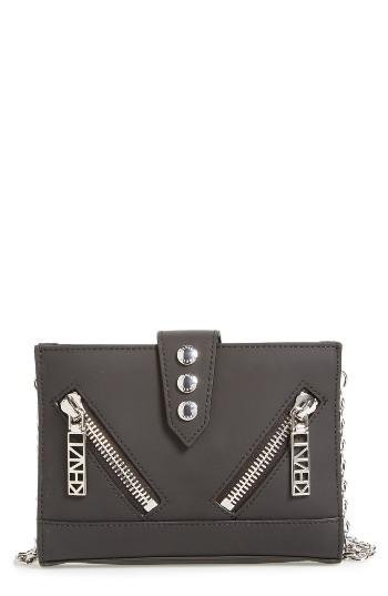 Women's Kenzo 'kalifornia' Waterproof Leather Wallet On A Chain -
