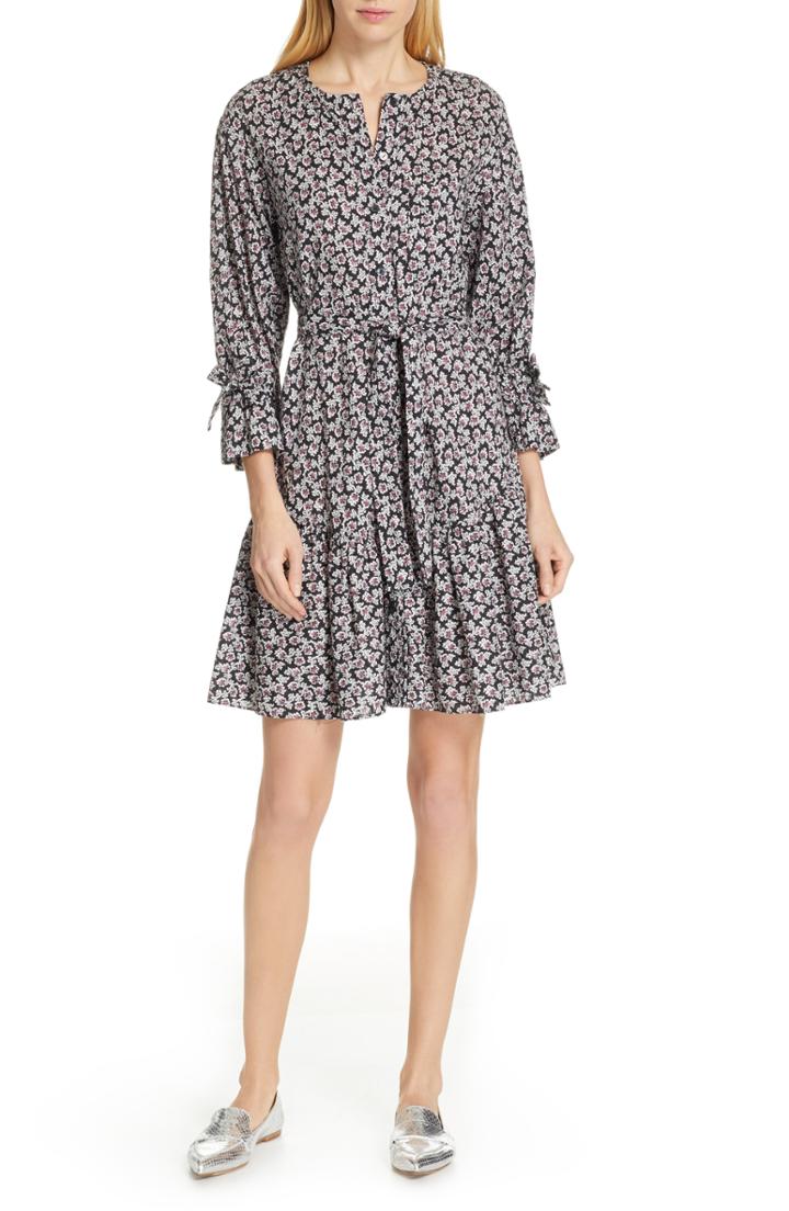 Women's La Vie Rebecca Taylor Fabrice Floral Dress - Black
