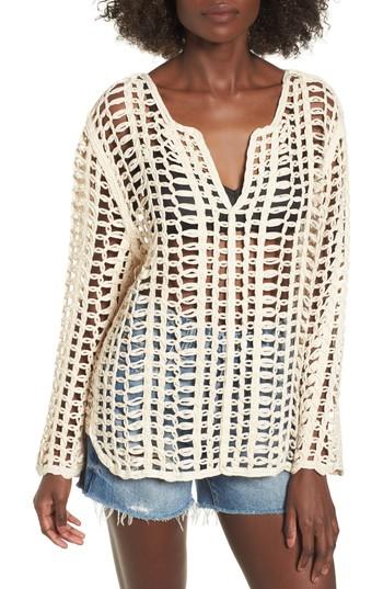 Women's Blanknyc Open Tape Embroidered Top - Ivory