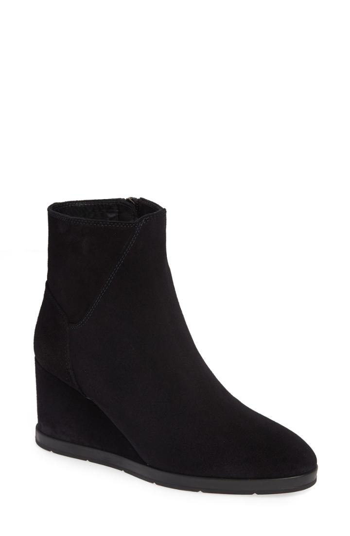 Women's Aquatalia Judy Weatherproof Wedge Bootie .5 M - Blue