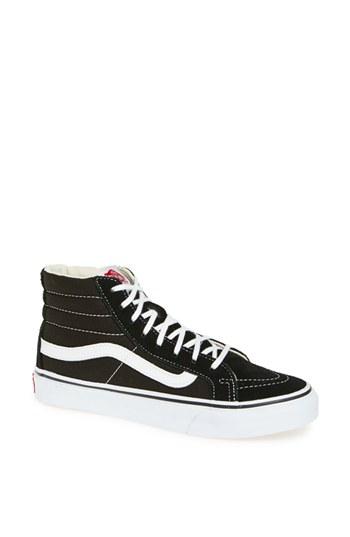 Women's Vans Sk8-hi Slim High Top Sneaker .5 M - Black