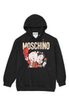 Women's Moschino Porky & Petunia Pig Graphic Hoodie Us / 40 It - Black