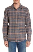 Men's Prana Brayden Regular Fit Plaid Flannel Shirt, Size - Blue