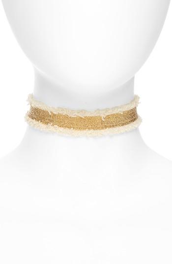 Women's Bp. Metallic Ribbon Choker