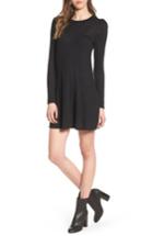 Women's Love, Fire Knit Puff Shoulder Dress - Black