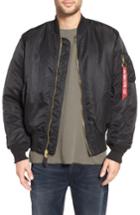Men's Alpha Industries 'ma-1' Slim Fit Bomber Jacket - Black