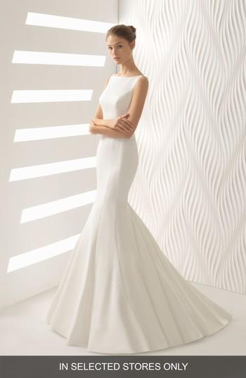 Women's Rosa Clara Astral Cloque Mermaid Gown, Size In Store Only - Ivory