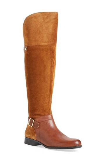 Women's Naturalizer 'july' Over The Knee Boot, Size 7 Wide Calf Ww - Brown (regular & Wide