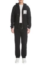 Men's Versace Collection Zip Hoodie & Track Pants Set - Black