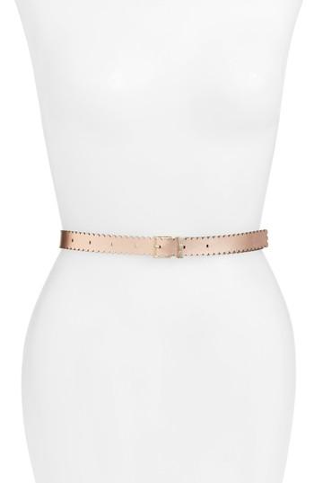 Women's Kate Spade New York Reversible Scalloped Belt - Black
