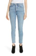 Women's Re/done Comfort Stretch High Waist Ankle Crop Jeans - Blue