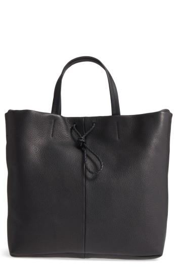 Shinola Latigo Square Leather Shopper - Black