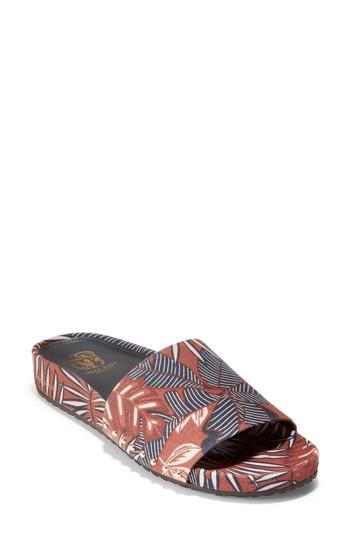 Women's Cole Haan Pinch Montauk Print Slide Sandal M - Blue