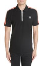 Men's Givenchy Velvet Sleeve Pique Polo - Orange