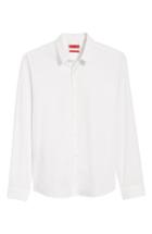 Men's Hugo Ero3 Trim Fit Sport Shirt, Size - White