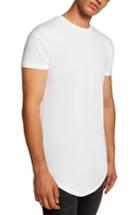 Men's Topman Scotty Longline T-shirt - Black