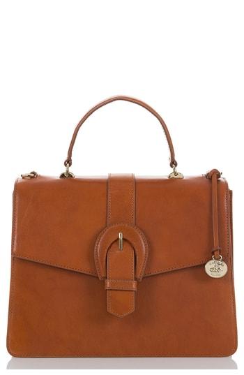 Brahmin Gabriella Leather Satchel - Brown