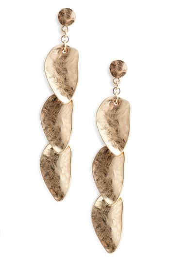 Women's Treasure & Bond Organic Petal Cascade Drop Earrings