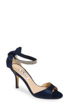Women's Nina 'vinnie' Crystal Embellished Ankle Strap Sandal M - Blue