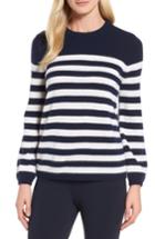 Women's Nordstrom Signature Stripe Cashmere Sweater - Blue