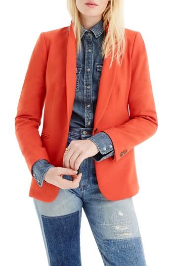Women's J.crew Parke Blazer - Orange