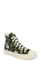Women's Converse Chuck Taylor All Star 70 Palm Print High Top Sneaker M - Black