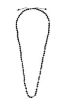Men's Link Up Obsidian Bead Necklace