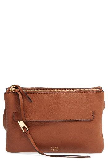 Vince Camuto Gally Leather Crossbody Bag - Brown
