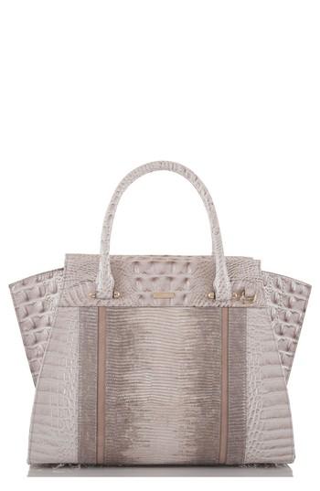 Brahmin Priscilla Leather Satchel - Grey