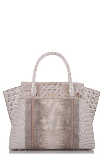 Brahmin Priscilla Leather Satchel - Grey