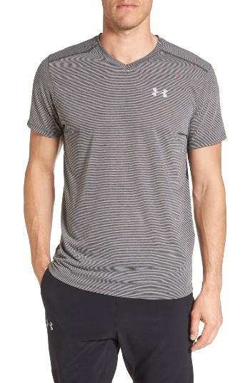 Men's Under Armour Threadborne Streaker Running T-shirt - Grey