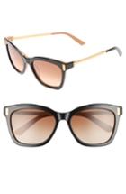 Women's Calvin Klein 55mm Square Sunglasses - Black/ Vachetto