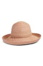 Women's Helen Kaminski Rolled Brim Raffia Hat - Pink