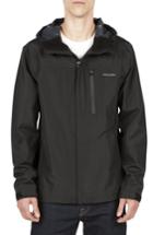 Men's Volcom Water Resistant Zip Jacket - Black