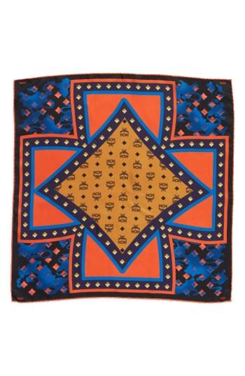 Women's Mcm Tarot Camo Print Silk Square Scarf