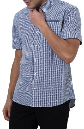 Men's 7 Diamonds Flip Side Gingham Woven Shirt