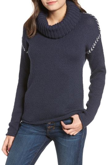 Women's Rip Curl Leah Roll Neck Sweater - Blue
