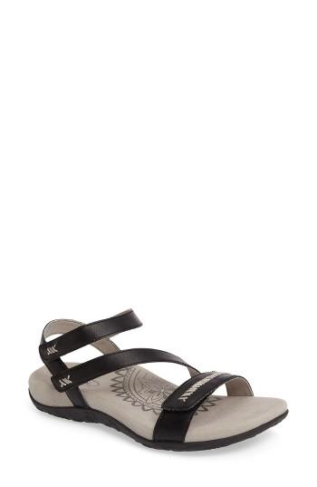 Women's Aetrex Gabby Sandal Eu - Black