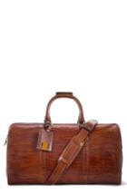 Men's Magnanni Traveler Leather Duffel Bag - Brown