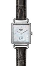 Women's Shinola Cass Diamond Leather Strap Watch, 28mm X 27mm